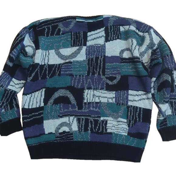 Vintage crewneck sweater Large 80s 90s grandpa - Picture 2 of 8